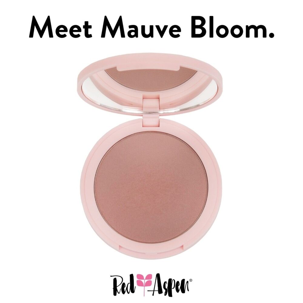 NEW Red Aspen Blush Mauve Bloom Lightweight Creamy Powder Long Lasting